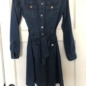 Rails denim shirtdress